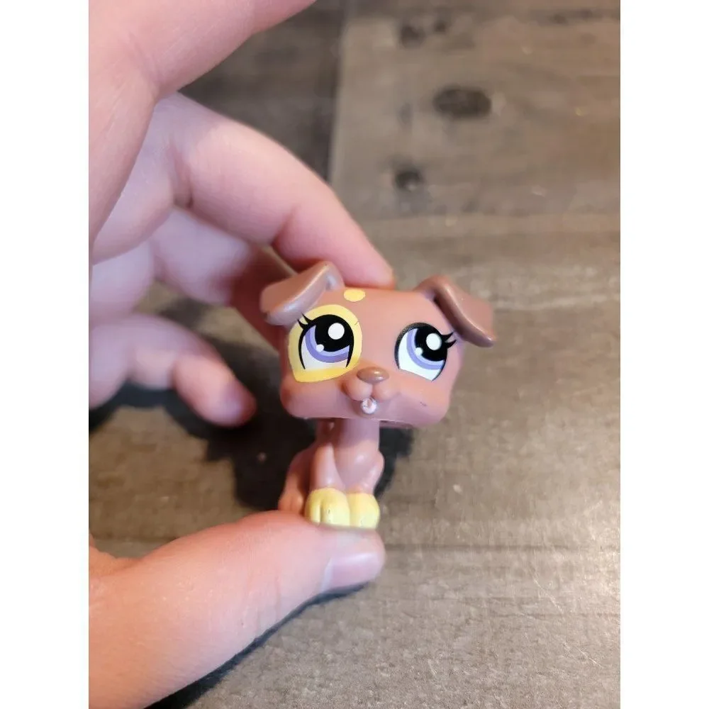 LPS littlest pet shop brown‎ dog hasbro toy figure